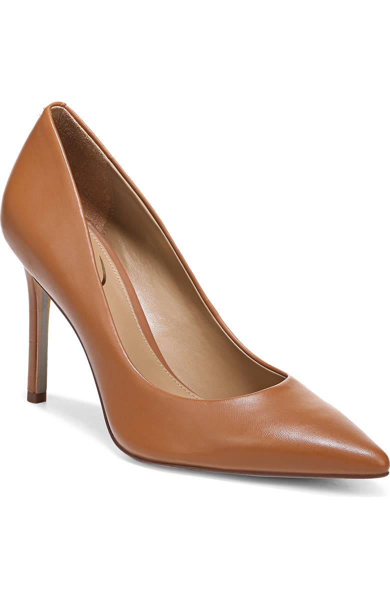 Sam Edelman Hazel Pointed Toe Pump, Main, color, Saddle
