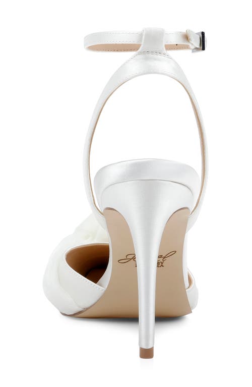Jewel Badgley Mischka Federica Ankle Strap Pointed Toe Pump