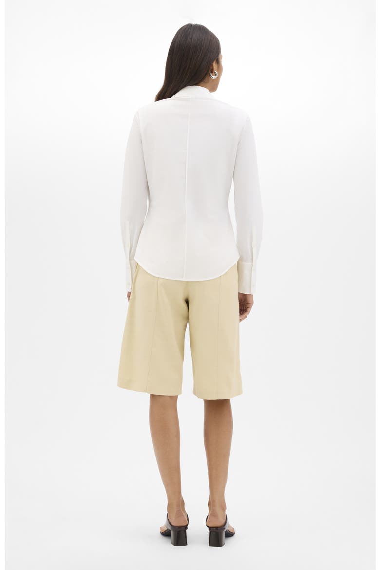 Poplin Bias Shirt, Alternate, color, White