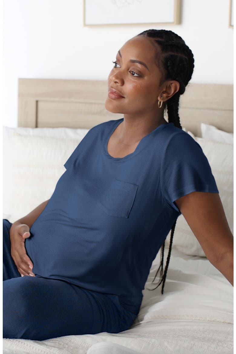 Everyday Maternity & Nursing T-shirt, Alternate, color, NAVY