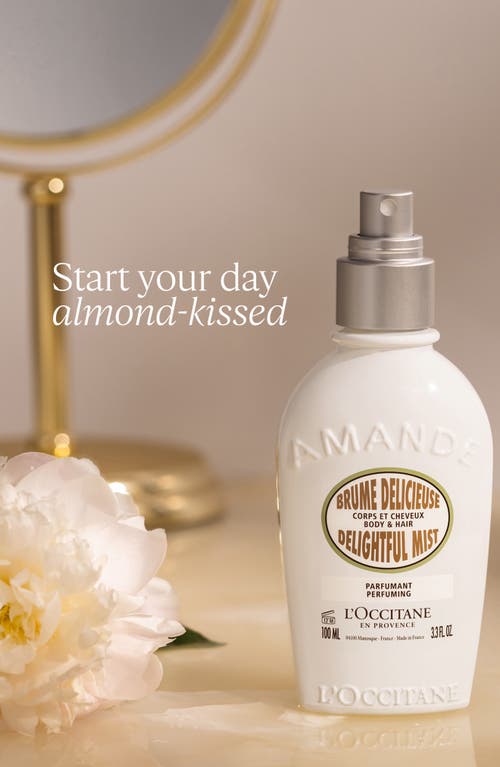 L'occitane - Almond Hair & Body Mist 3.3 Fl oz In Transparent