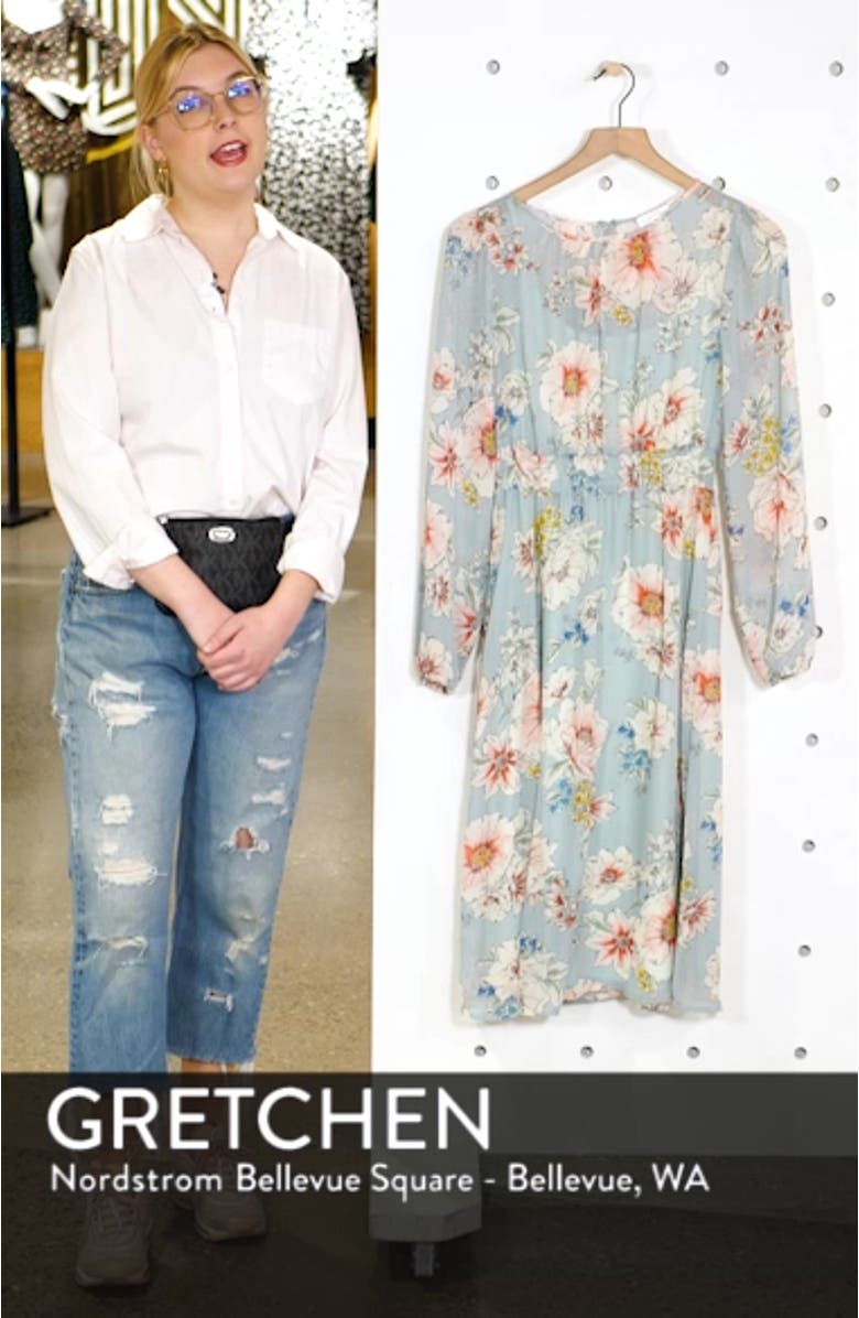 Long Sleeve Chiffon Dress, sales video thumbnail