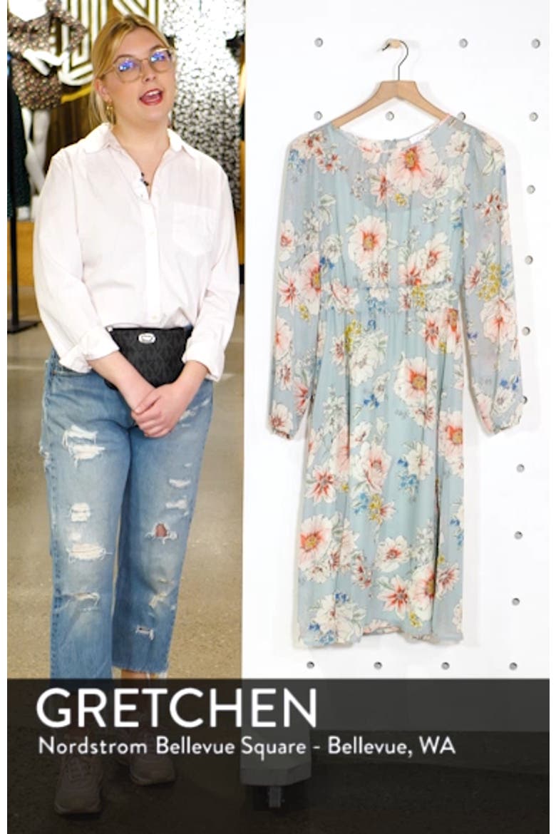 Long Sleeve Chiffon Dress video