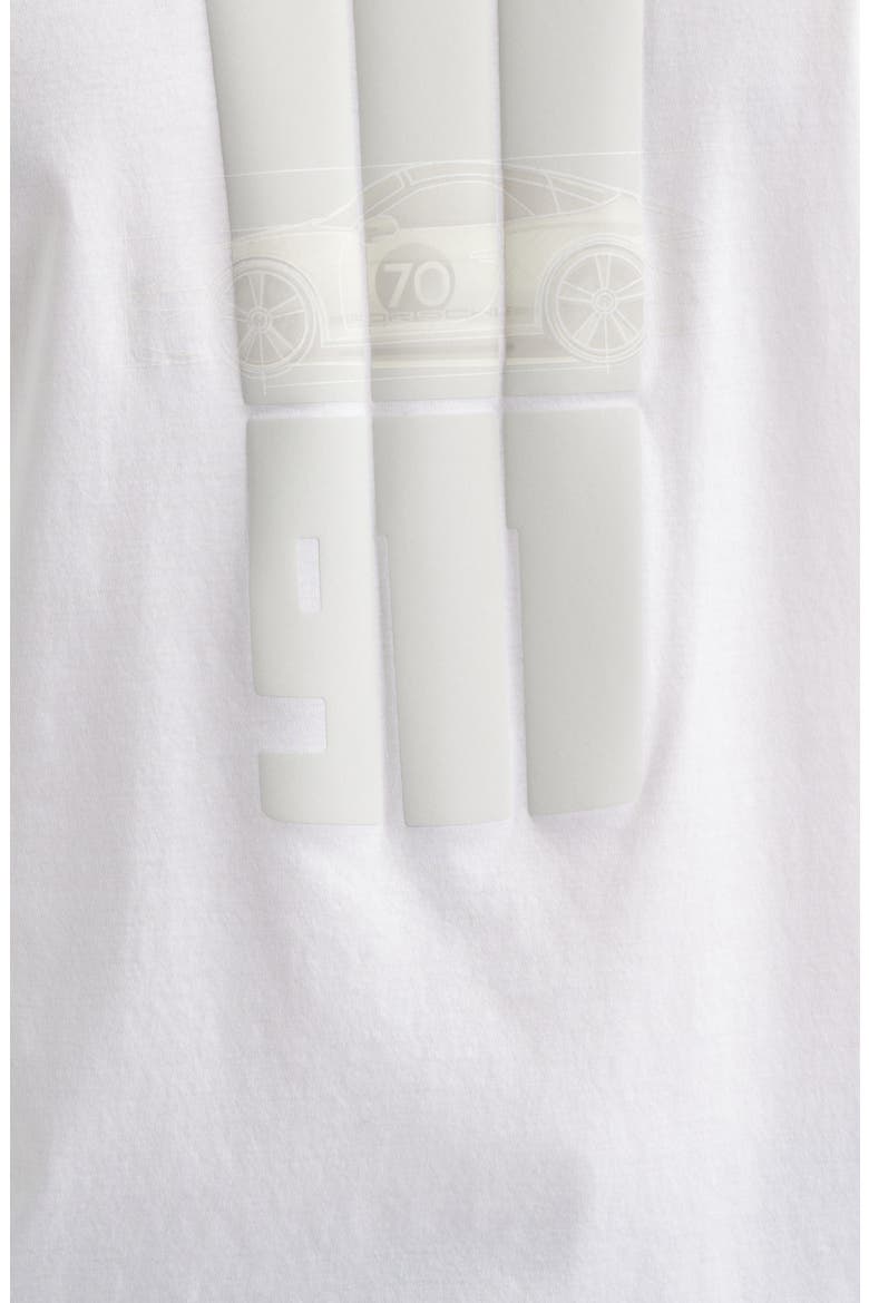 Porsche Spirit 70 Cotton Graphic T-Shirt, Alternate, color, WHITE