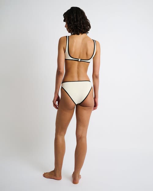 Shop Onia Milly Bikini Bottom In Egret/black