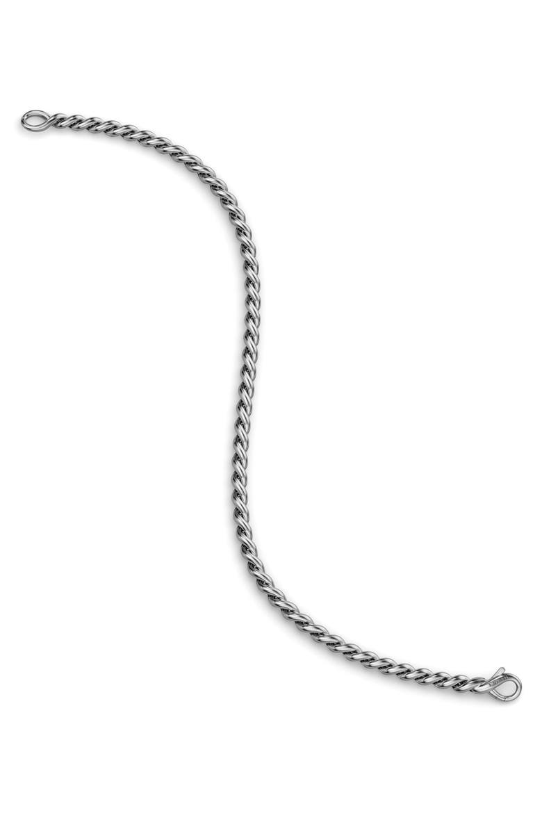 Men's Sculpted Cable Chain Bracelet, Alternate, color, SILVER