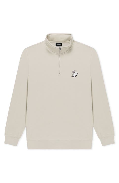 Womens Heartly Ghost Quarter Zip Pullover