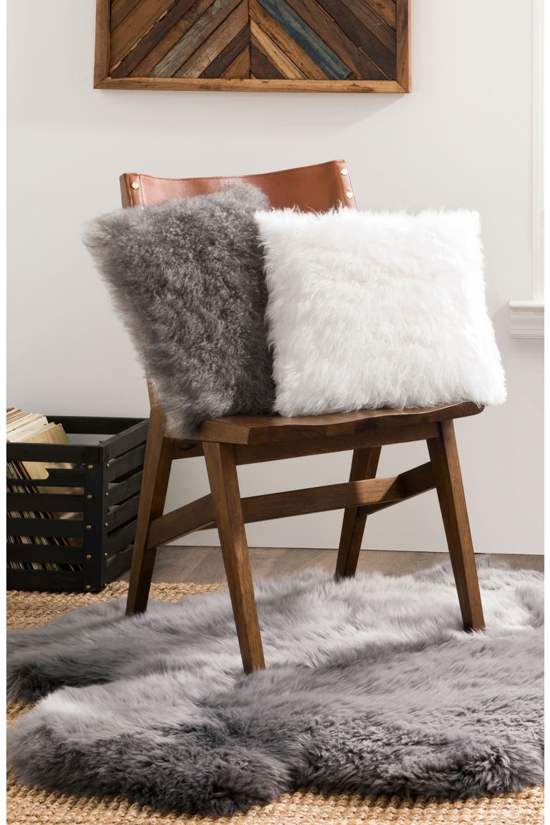 Cashmere Pillow, Alternate, color, GREY