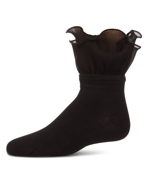 Dual Layer Ruffle Anklet Socks
