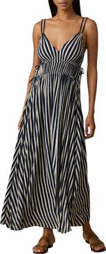 Faherty Sunbeam Stripe A-Line Dress