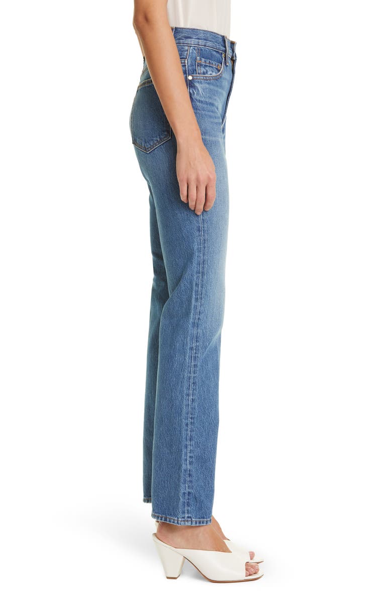 Ulla Johnson The Agnes High Wait Rigid Bootcut Jeans, Alternate, color, Danube Medium Indigo Wash