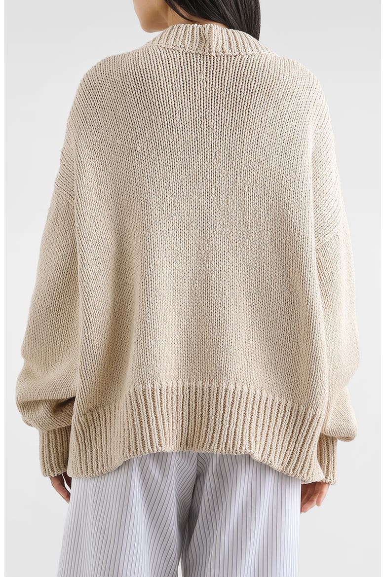 Slouchy Cotton Cardigan, Alternate, color, M0169 ECRU 4