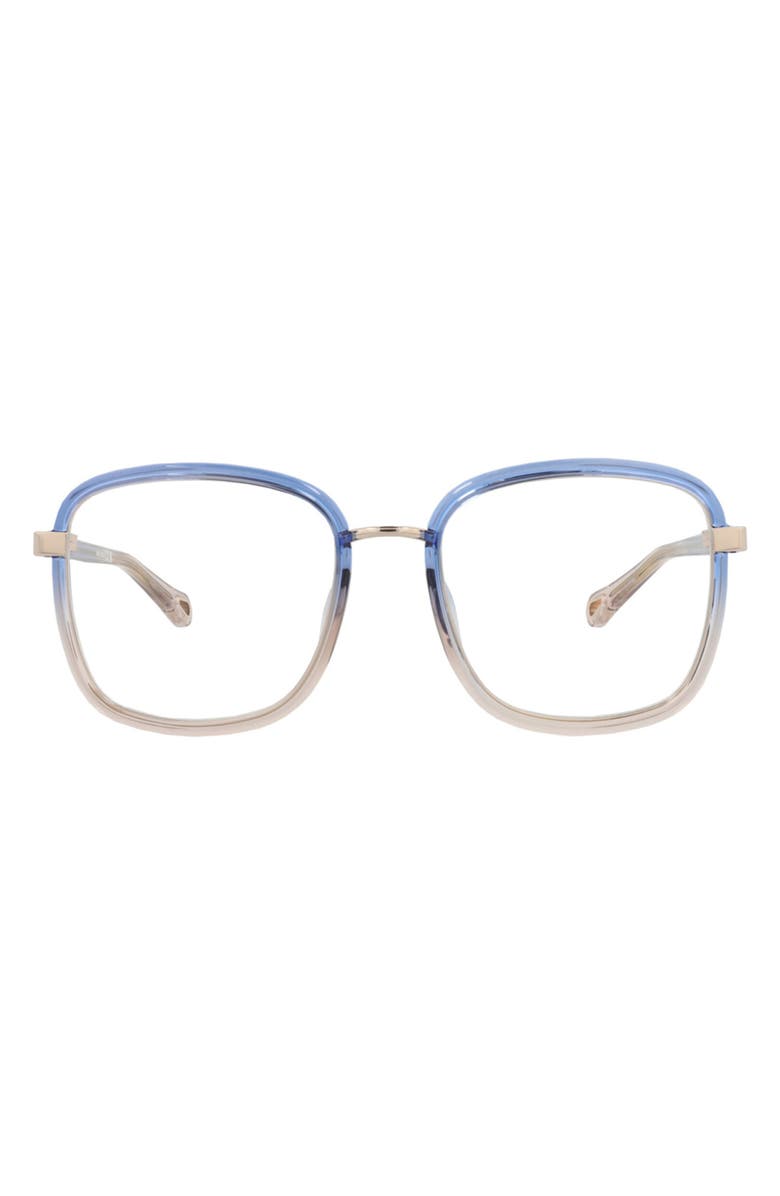 Chloé 50mm Square Optical Glasses, Main, color, 