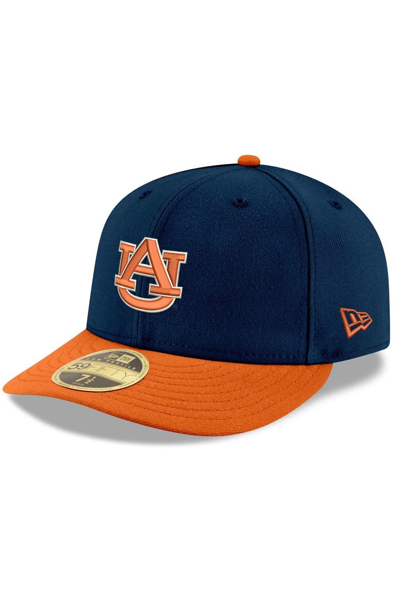 New Era Men's New Era Navy/Orange Auburn Tigers Basic Low Profile 59FIFTY Fitted Hat, Alternate, color, Navy