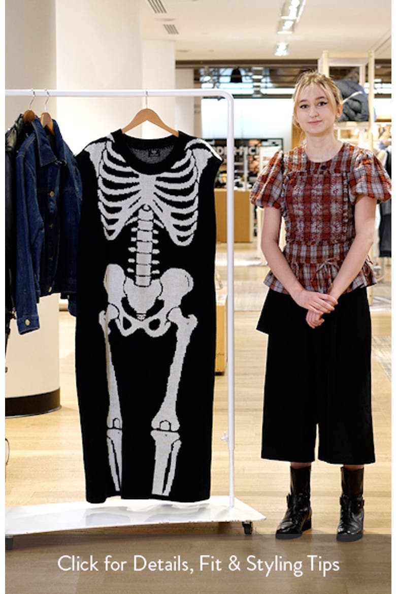 Big Reputation Skeleton Sleeveless Midi Dress video