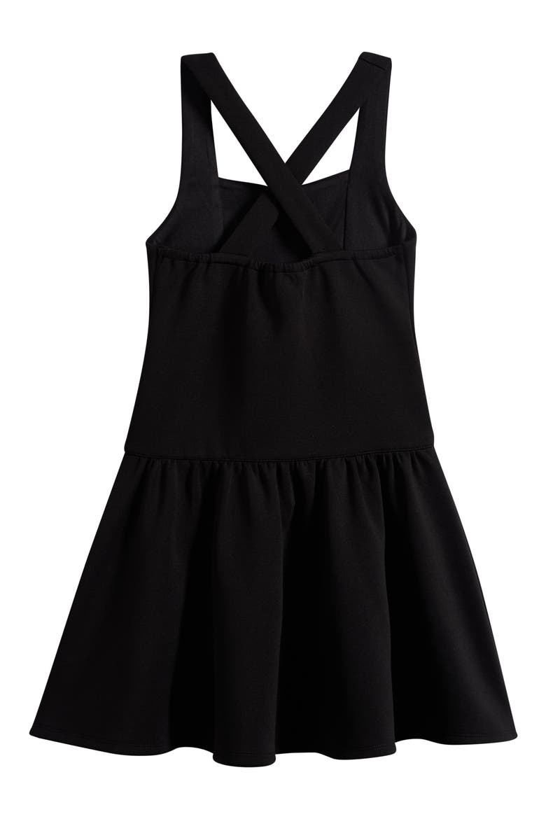 Kids' Cross Back Drop Waist Dress, Alternate, color, BLACK