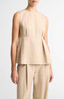 Paneled Sleeveless Top