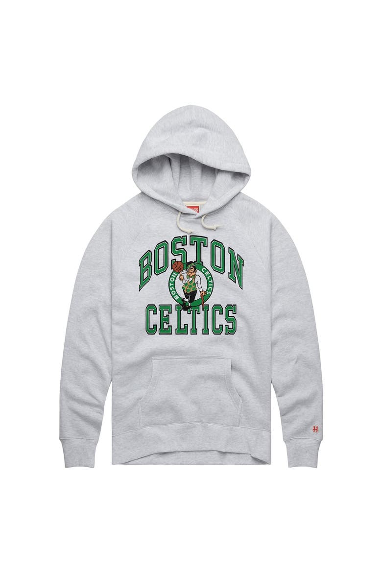 Unisex Homage  Ash Boston Celtics Logo Arch Hoodie, Main, color, Ash