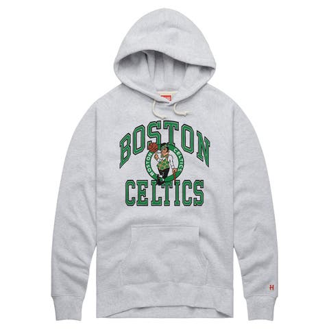 Unisex Homage  Ash Boston Celtics Logo Arch Hoodie