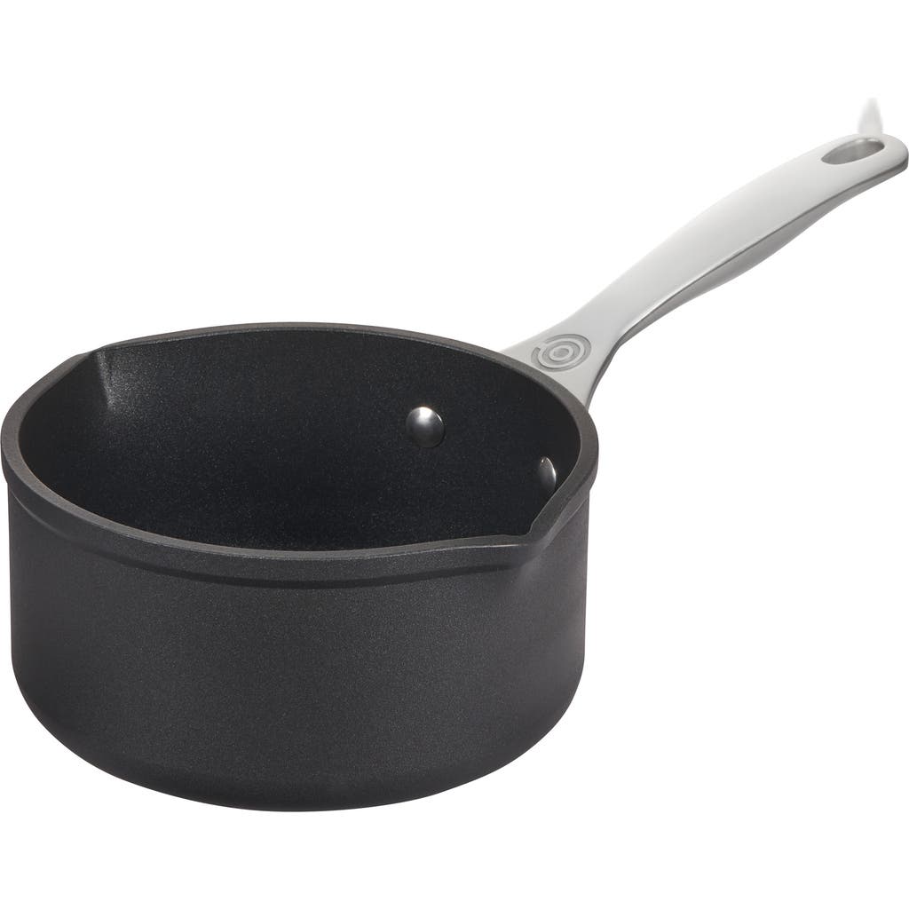 Le Creuset 1.6-quart Toughened Nonstick Pro Saucepan In Black