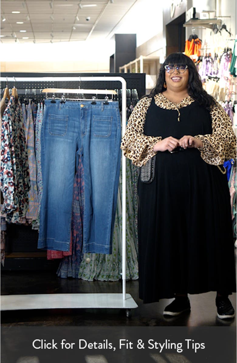 Meg Patch Pocket High Waist Wide Leg Jeans, sales video thumbnail