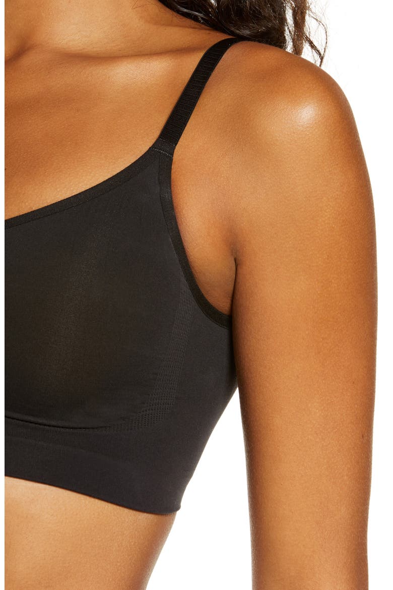 Seamless Sculpt Bralette, Alternate, color, ONYX