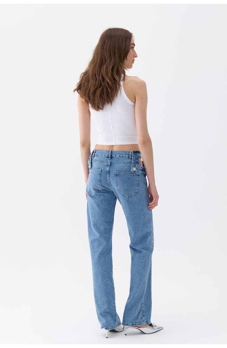 Nocturne Cut-Out Detailed High Waist Jeans, Alternate, color,