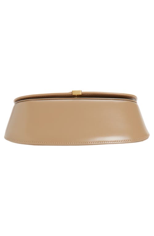 Saint Laurent Mini Voltaire Box Leather Top Handle Bag In Brown