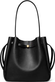 Tory Burch Large Romy Pebble Leather Bucket Bag
