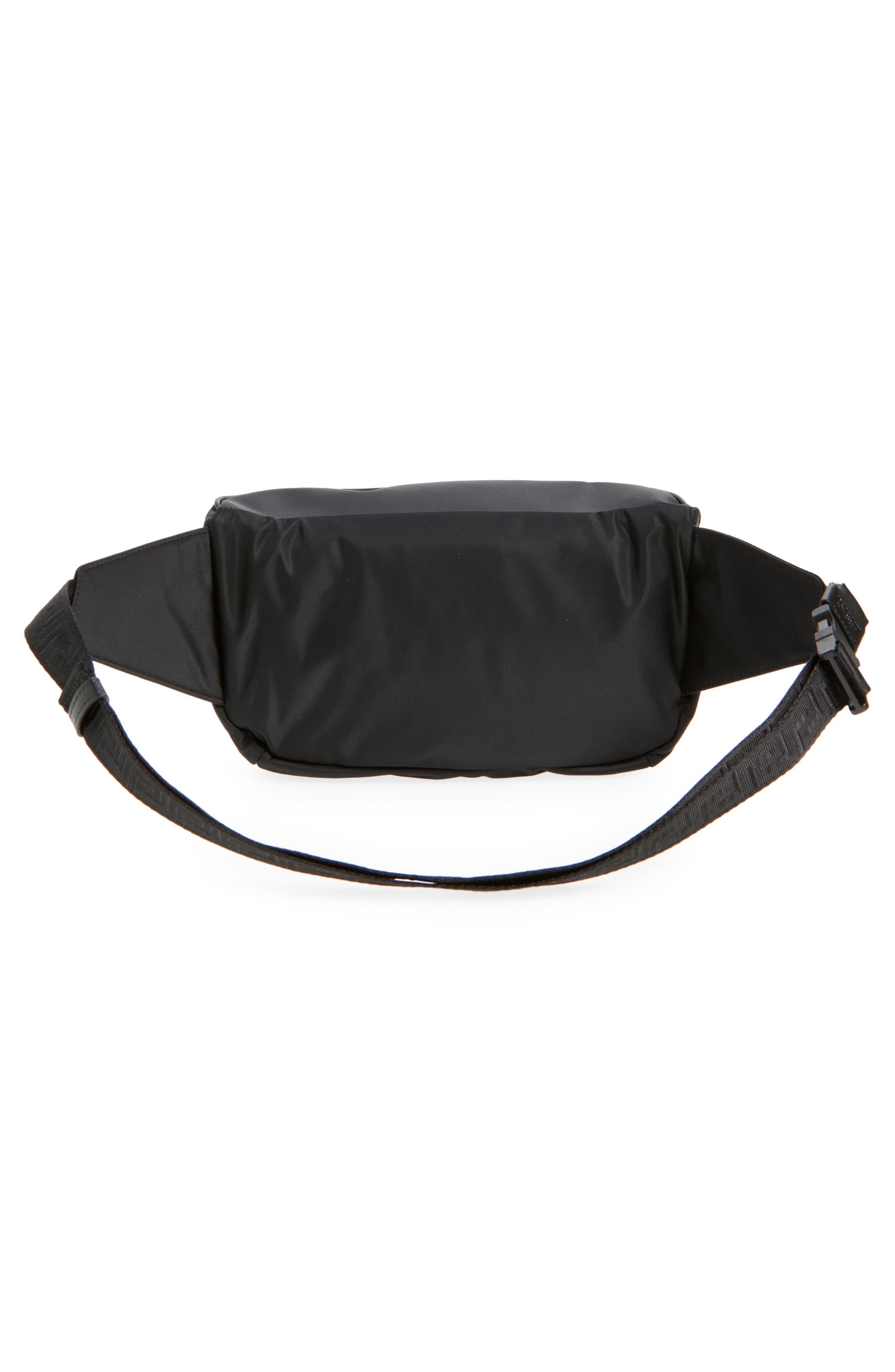 Versace La Medusa Nylon Belt Bag, Alternate, color, Black-Palladium