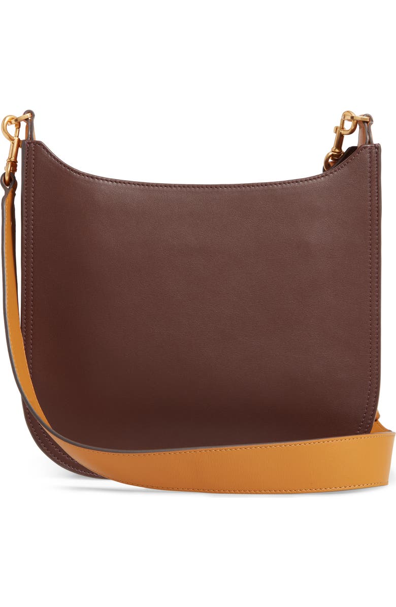 Tory Burch Ella Whipstitched Logo Leather Crossbody Bag, Alternate, color,