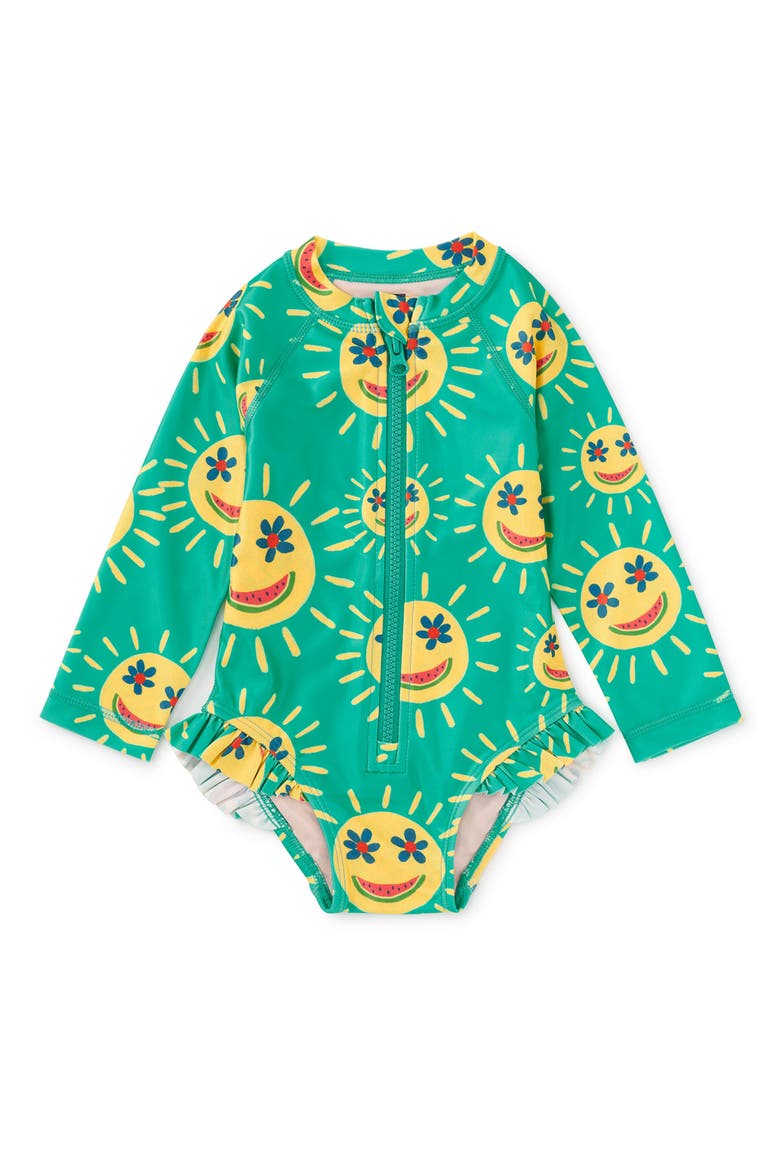 Rash Guard Baby Swimsuit 2.0, Main, color, Smiley Sun