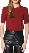 Walter Baker Skippy Ruched Sleeve T-Shirt