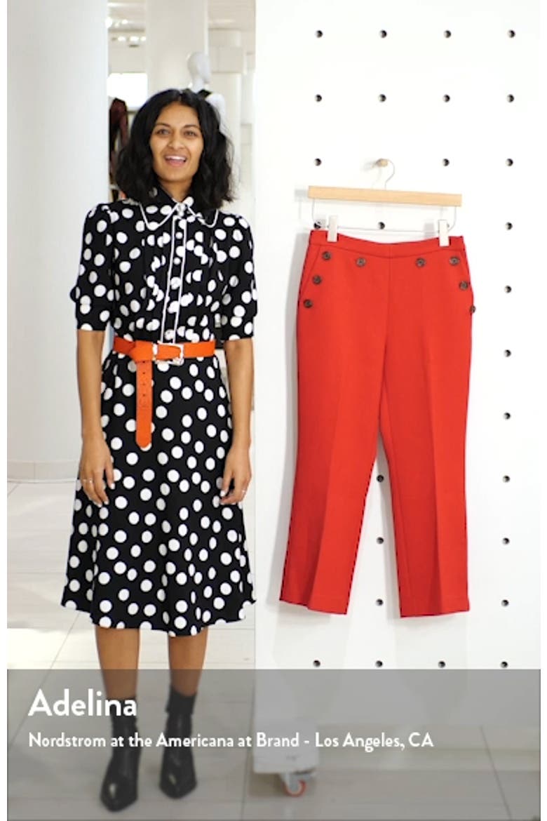 x Atlantic-Pacific Button Detail Kick Flair Pants (Nordstrom Exclusive) video