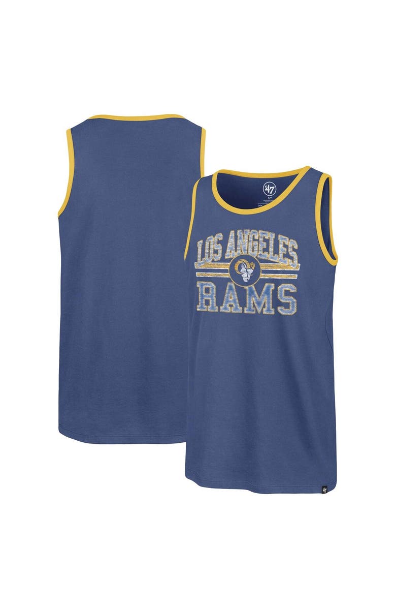 '47 Men's '47  Blue Los Angeles Rams Winger Franklin Tank Top, Main, color, Blue