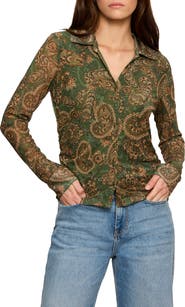 Sanctuary Juno Front Button Top