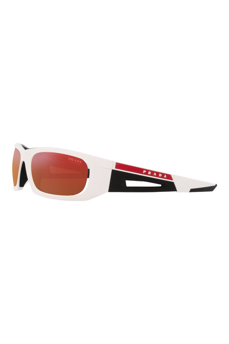 59mm Gradient Irregular Sunglasses, Alternate, color, ORANGE