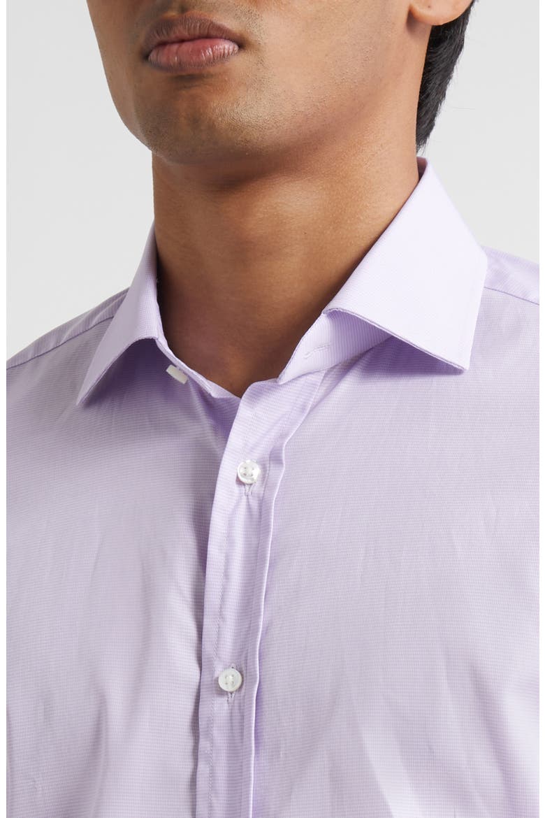 Aston Lavender Cotton Button-Up Shirt, Alternate, color, LAVENDER