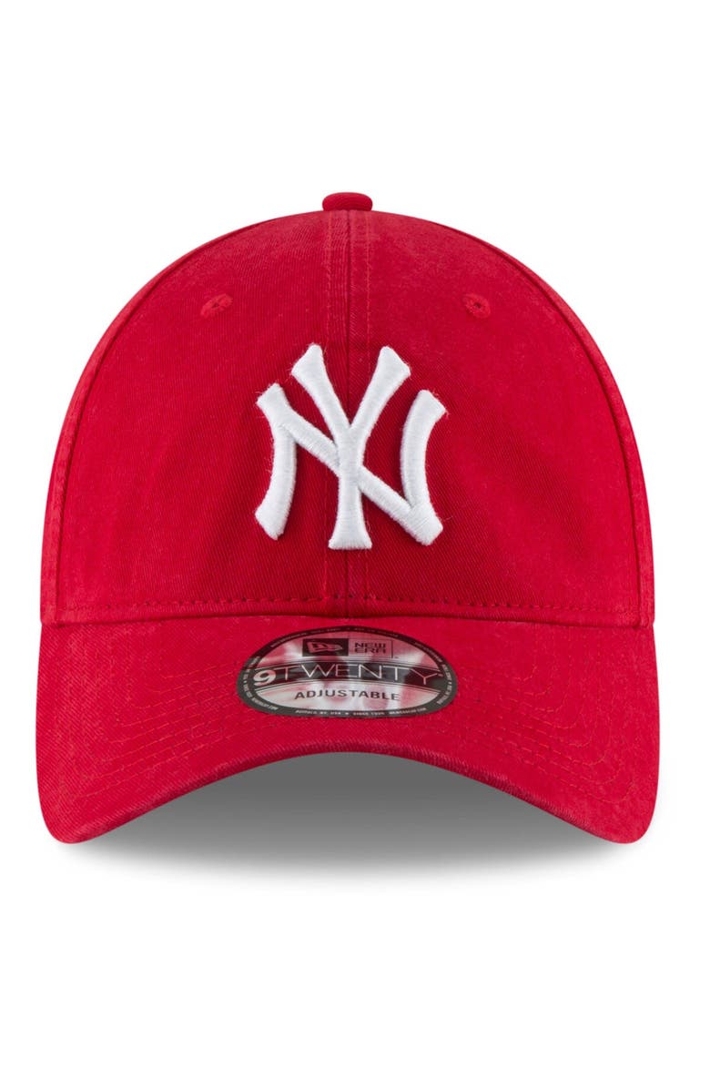 New Era Men's New Era Red New York Yankees Fashion Core Classic 9TWENTY Adjustable Hat, Alternate, color,