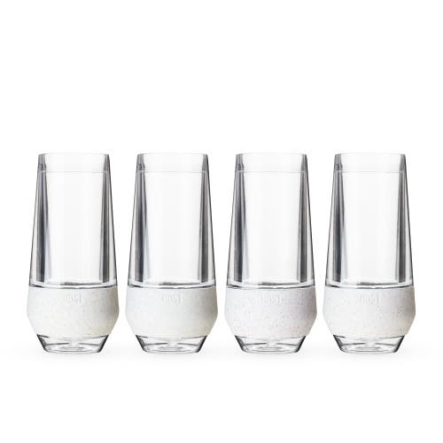 Host Champagne Freeze Cooling Cup Set Of 4 In Glitter