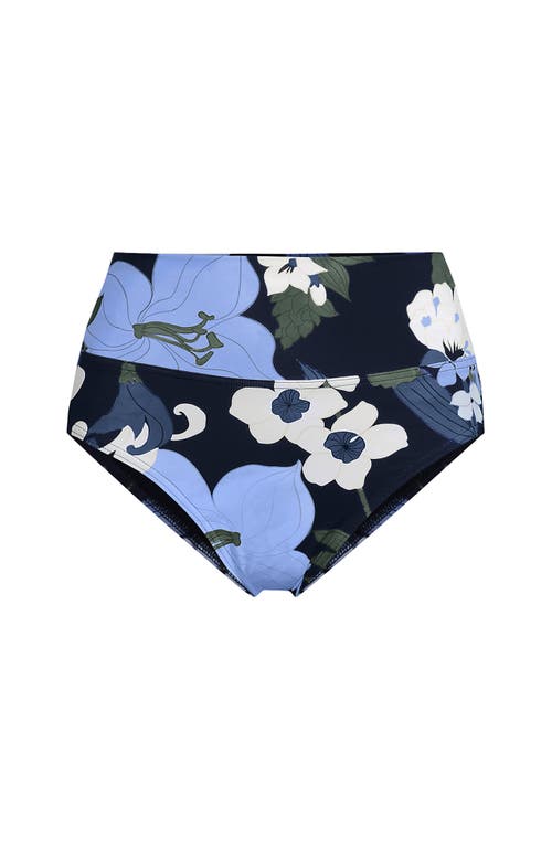 LANDS' END LANDS' END CHLORINE RESISTANT PINCHLESS HIGH WAISTED BIKINI BOTTOMS
