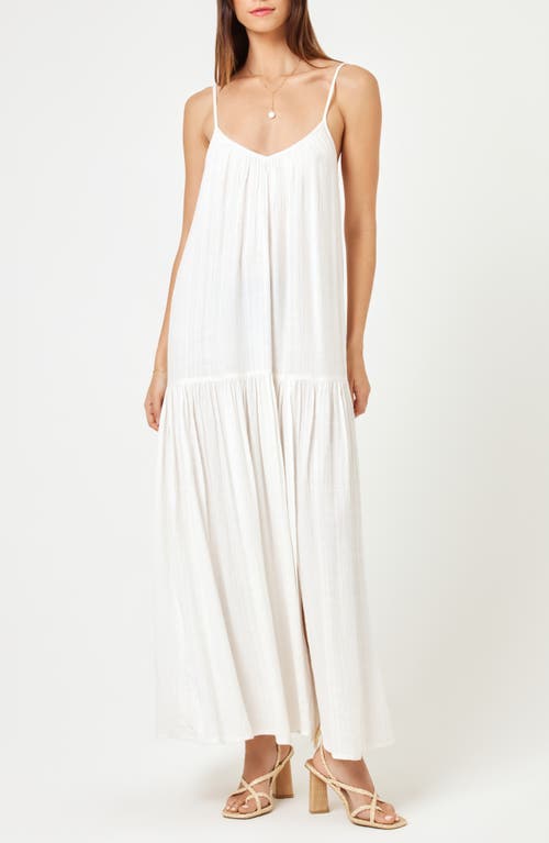 LSPACE Malibu Cover-Up Maxi Dress in Cream at Nordstrom, Size X-Large