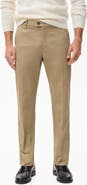 MANGO Slim Fit Stretch Cotton Twill Pants