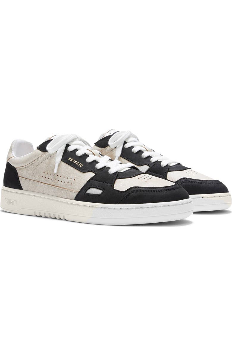 Axel Arigato Dice Lo Cracked Leather Sneaker, Alternate, color, Beige/Black