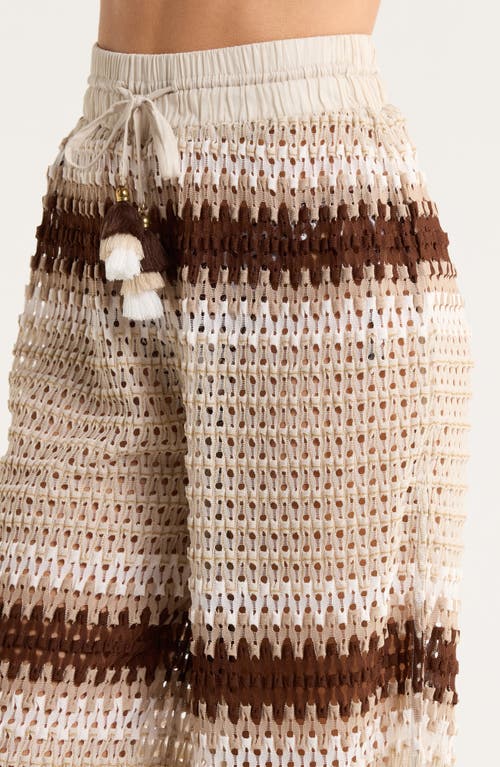 Ramy Brook Larsa Open Stitch Cover-up Pants In Multi