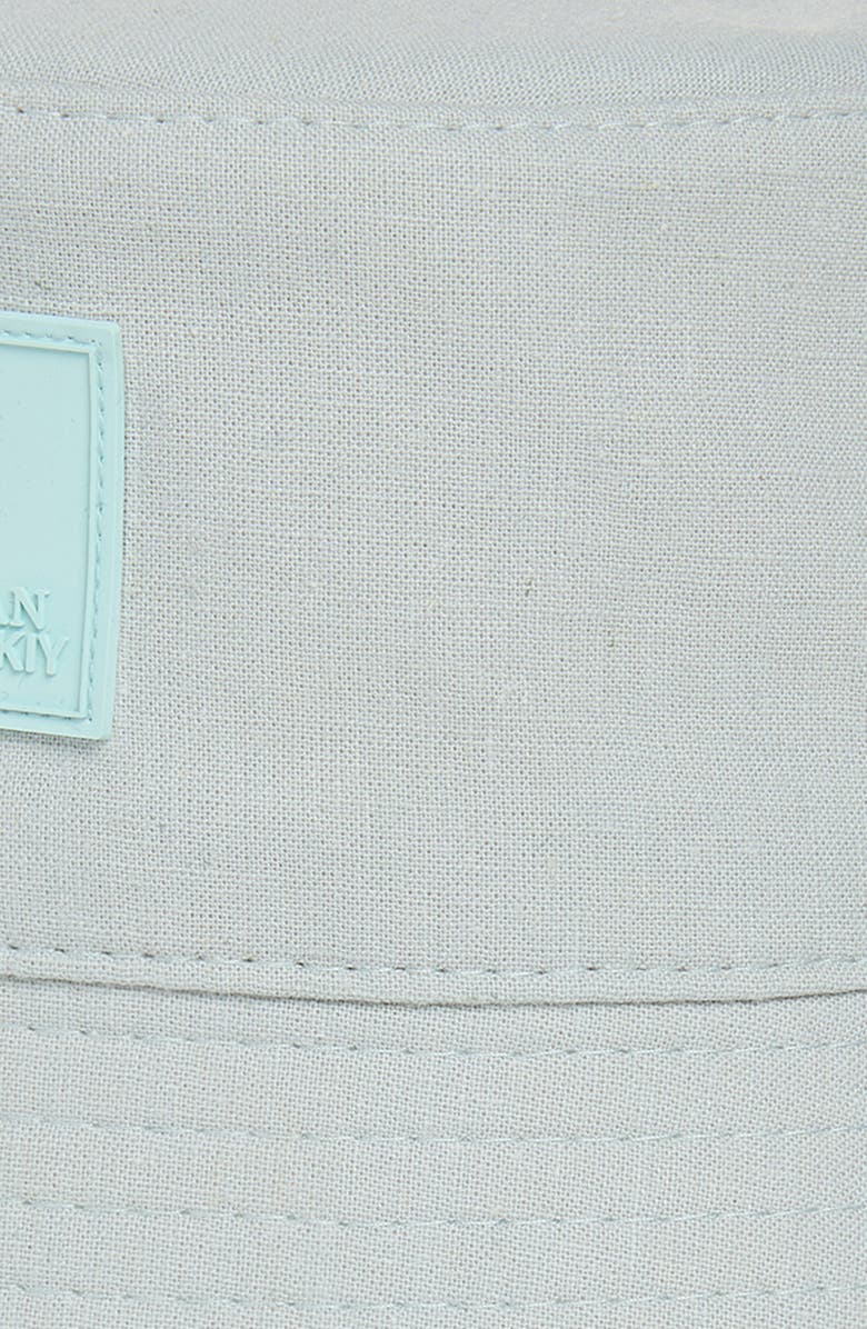 Ruslan Baginskiy Logo Patch Linen & Cotton Bucket Hat, Alternate, color, Mint
