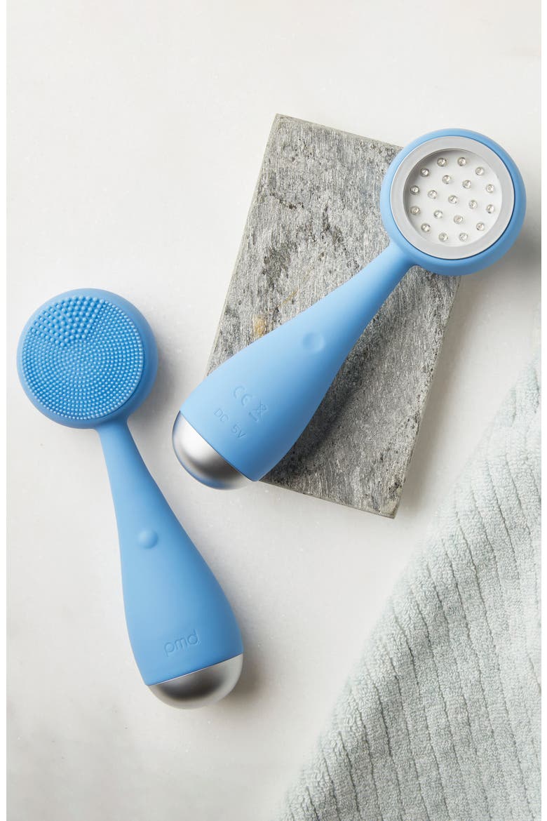 Clean Acne Blue LED Light Therapy & Facial Cleansing Device, Alternate, color, CAROLINA BLUE