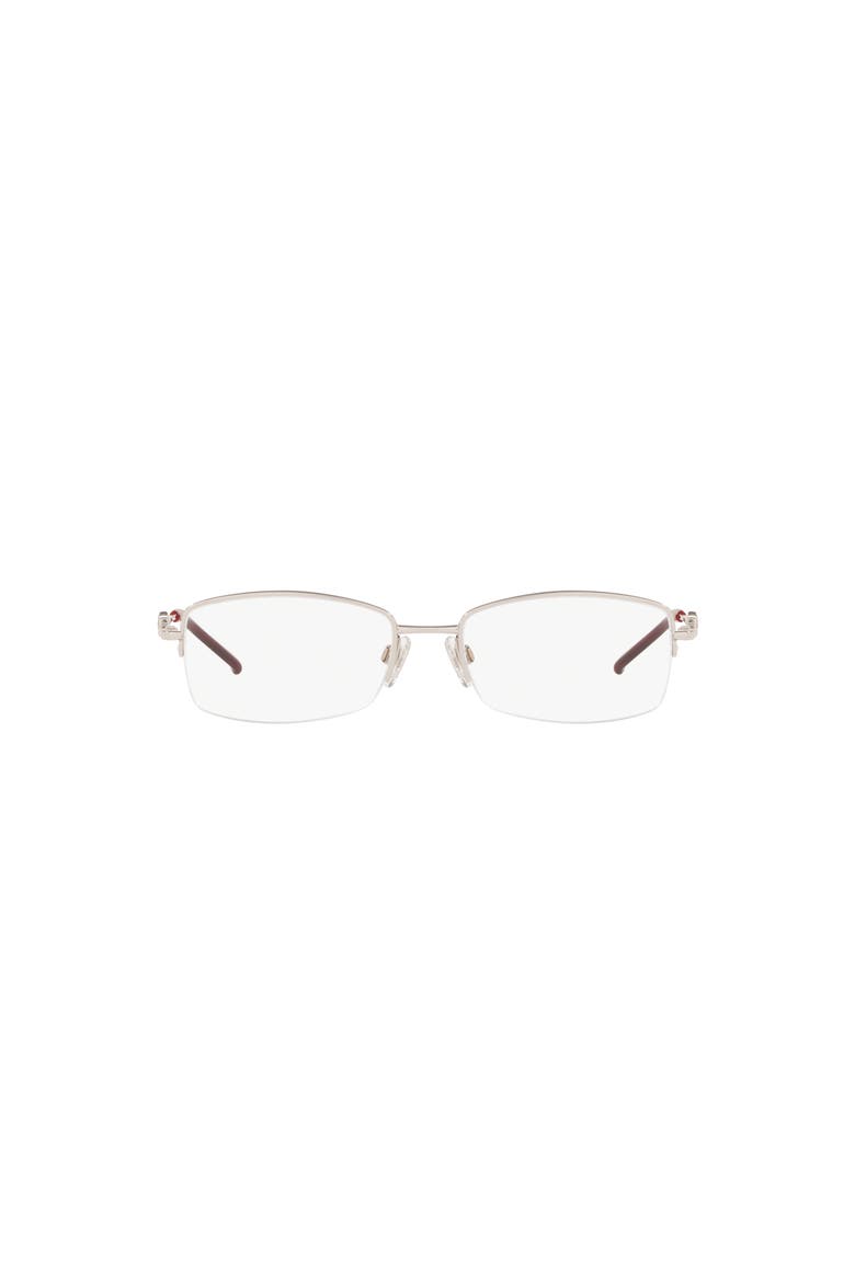 51mm Square optical glasses, Alternate, color, Silver