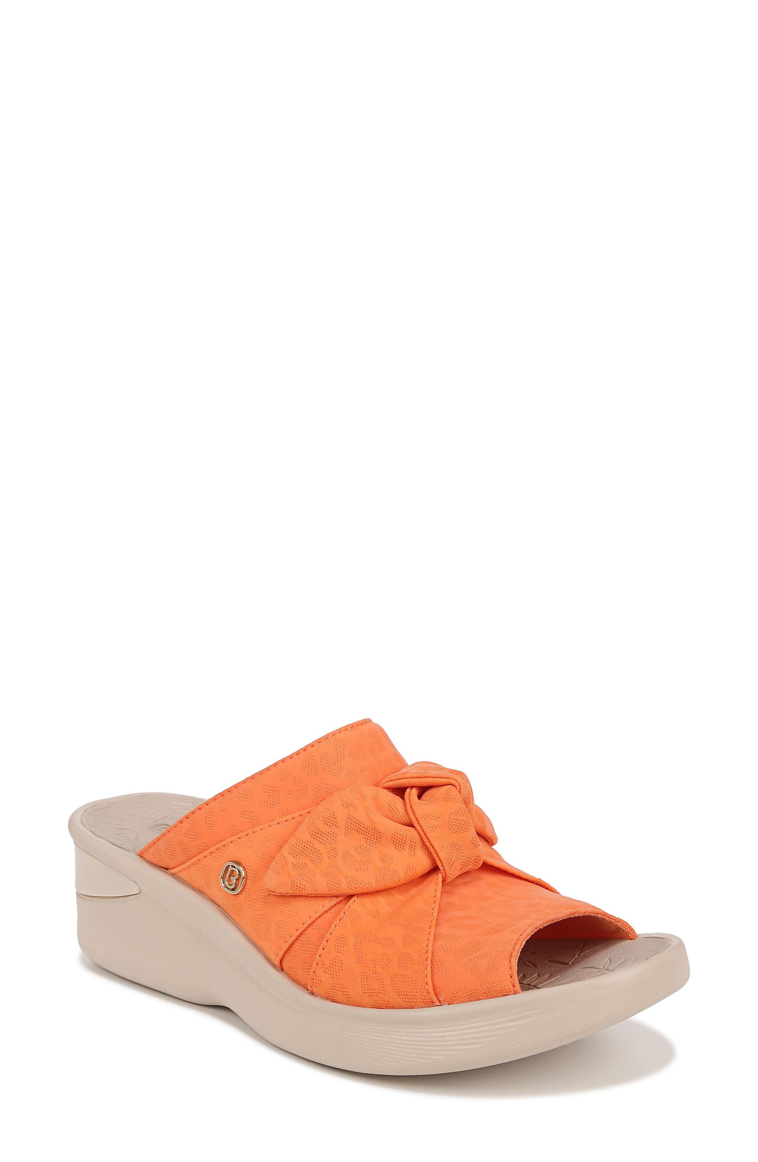 LifeStride BZees Smile II Wedge Slide Sandal, Main, color, Orange