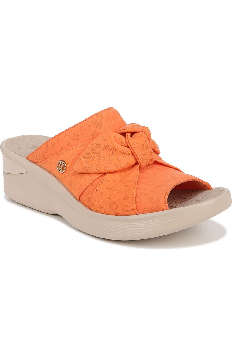 LifeStride BZees Smile II Wedge Slide Sandal, Main, color, Orange